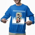 thumbnail image 2 of Christmas Sweatshirt, Born to Ride Dog on Scooter Christmas Sweatshirt, Funny Holiday Ugly Sweater, Festive Crewneck for Pet & Scooter Lovers, 2 of 5