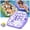 Purple, variant on 3-in-1 Inflatable Pool Lounge Chair (33.85 * 33.07in), Load Capacity of 350 lbs, Anti-Rollover & Ergonomic Design, U-Shaped Water Inflatable Pool Float with Cup Holder