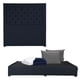 thumbnail image 1 of Box Base Cama King Size + Cabecera Mary Azul + Almohada 2Pack + Protector Cloud + Sabanas Softy, 1 of 8