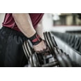 thumbnail image 5 of (2 pack) Harbinger Red Line 18" Black Wrist Wraps, Wrist and Thumb Support During Weight Lifting, 5 of 7