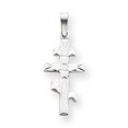 thumbnail image 1 of 14K White Gold Eastern Orthodox Cross Charm, 1 of 2