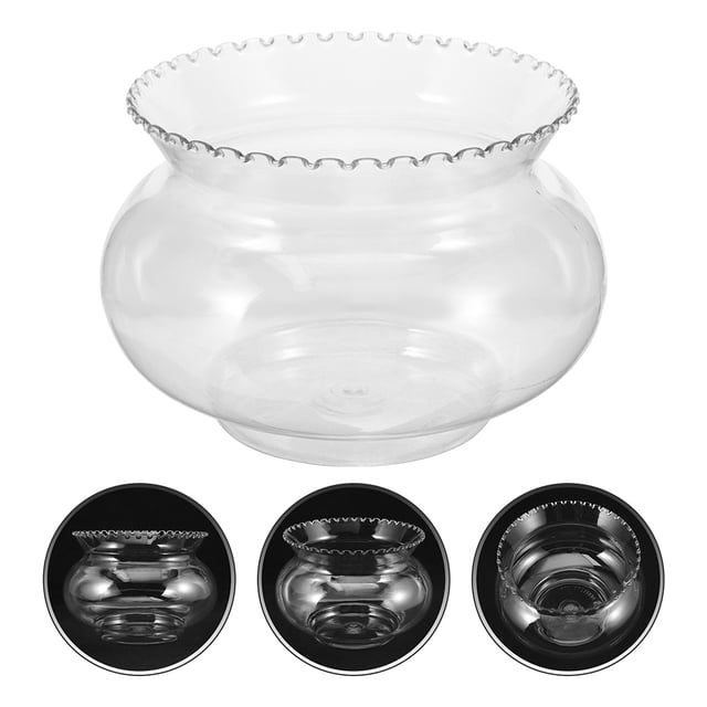 Transparent Plastic Fish Tank for Desktop Use Beautifies and Purifies Home with Smooth Surface 4.72x3.54x3.94 Inches