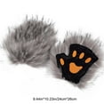 thumbnail image 3 of JoyMoreHome Halloween Cosplay Animal Paws Gloves, Plush Cozy Costume Accessories, Halloween Cosplay Party Prop, 3 of 7