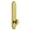 Lifetime Brass, variant on Grandeur Arccir_Tp_Psg_234 Arc Solid Brass Tall Plate Rose Passage Door Knob Set - Brass
