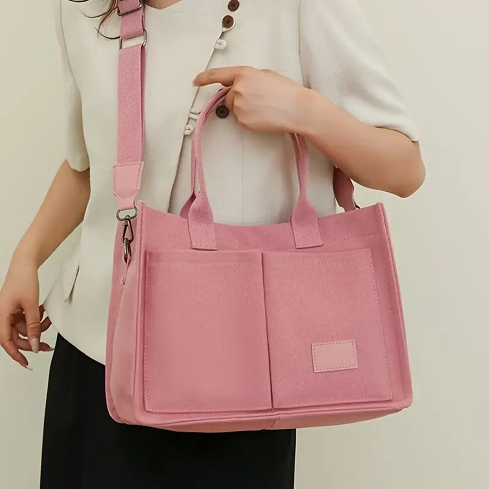 Tote Bag for Women Large Canvas Women's Purse Crossbody Bags Work Laptop Book Bag Shoulder Satchels Handbags
