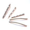 thumbnail image 1 of Pinzas para el pelo HUOGUO, horquillas de metal con diamantes de imitación, 4 unidades, 1 of 5