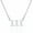 Silver 111, variant on Fashion Angel Number Stainless Steel Pendant Necklaces Chain Womens Delicate Jewelry Gift-Silver 000