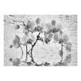 thumbnail image 2 of Tiptophomedecor Floral Wallpaper Wall Mural - Orchid In Shades Of Gray, 2 of 3