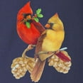 thumbnail image 3 of CafePress - Winter Cardinals Long Sleeve Dark T Shirt - Long Sleeve Dark T-Shirt, 3 of 4