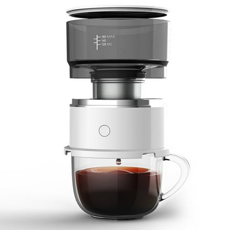 

Htovila Coffee Maker Portable Espresso Machine Tritan Water Tank Mini Electric Drip Outdoor Coffee Pot