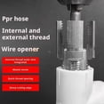thumbnail image 2 of PVC Pipe Threader Set with Dual Dies for Internal & External Threading, 1/2 to 1 3/4 Pipe Sizes, Iron Construction, Home Improvement Plumbing Tool, 2 of 8