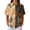 Light Brown, variant on Women's Golf Polo Shirts Collared V Neck Short Sleeve Plus Size Casual Henley Waffle Knit Button-Up Top