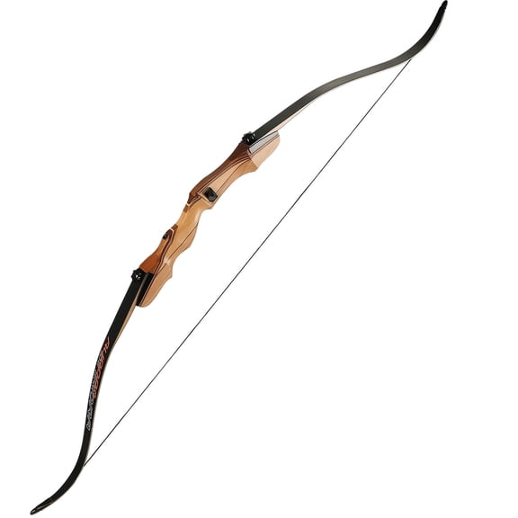 Standard Target Archery for Adult & Youth Beginner, 62 Inch Wooden Takedown Recurve Bow for Training,Hunting, Practice & Competition（20-50lbs）