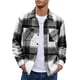thumbnail image 1 of Camisas de franela para hombre, chaqueta informal con botones a cuadros, 1 of 6