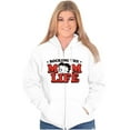 thumbnail image 4 of Betty Boop Rocking The Mom Life Women Plus Size Zipper Hoodie Brisco Brands 2X, 4 of 5