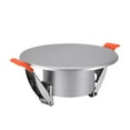 thumbnail image 2 of Tnarru Ceiling Hole Cover Plate Decorative Panel Home Improvement Compact Round with Buckle Recessed Light Trim for Ceiling Openings silver, 2 of 7