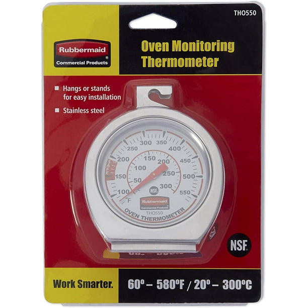 Rubbermaid Commercial Products Stainless Steel Oven Monitoring Thermometer