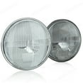 thumbnail image 2 of Pair 7" Inch Round Headlight Sealed Beam Glass Housing Black H6024 H6014, 2 of 13