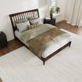 thumbnail image 4 of AFI Orleans Solid Wood Low Profile Sleigh Queen Platform Bed in Walnut, 4 of 13