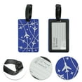thumbnail image 3 of Unique Bargains 1 Pc Airplane Lines Pattern Luggage Tag for Travelling Blue, 3 of 5