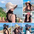 thumbnail image 3 of LJNYFDC Chapeau de Protection UV Réversible Chapeau à Grand Bord Léger Pliable Protection UV Visière de Plage pour Femmes Camping, 3 of 7