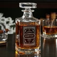thumbnail image 2 of Personalized Whiskey Decanter Set with 2 Colchester Glasses, Carmine Design by Home Wet Bar, 2 of 7