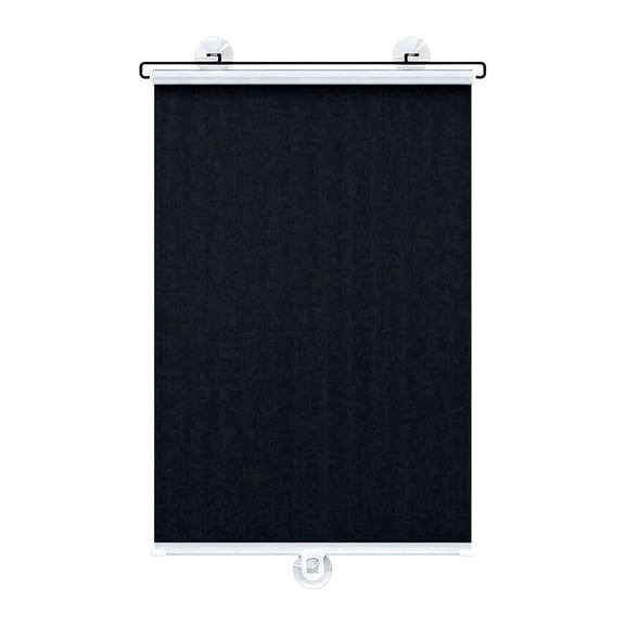 THDFTDT Blackout Blinds No Drill – Cordless Roller Shade, 15.7" W x 23.6" H , Suction Cup Mounted, 99% Blackout, UV Protection