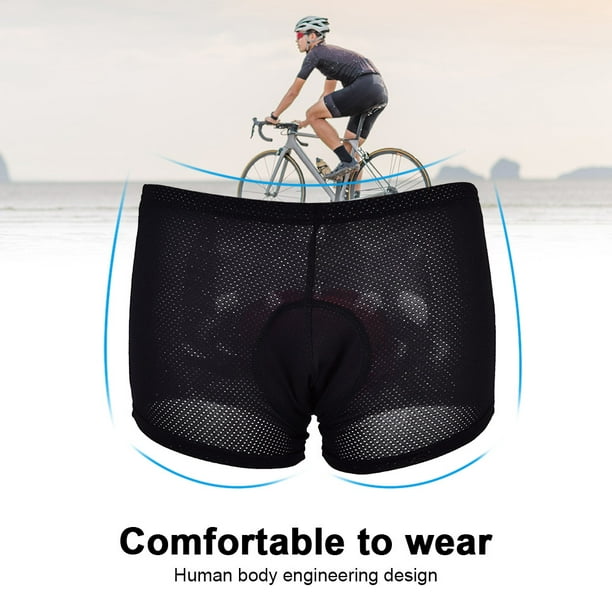 Black Cycling Underwear 3D Padded Unisex Men Cycling Shorts, Mens Cycling  Shorts, Cycling Lovers For Long Distance Riding