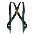 thumbnail image 2 of Tirantes para hombre, portátiles, reutilizables, ajustables, con hebilla de Metal, resistentes, para pantalones, informales, formales, para Prendas para la parte inferior del cuerpo Verde oscuro Minnieouse  AP011523-08, 2 of 6