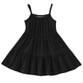 thumbnail image 6 of Ruyang Girls Sleeveless Halter Dress Solid Backless Pleated Summer Dresses Elegant Cute Casual Smocked Dresses for Kids, 6 of 6
