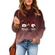 thumbnail image 2 of Sudadera de Navidad para mujer Gibobby con estampado de Enano Gradiente Café M, 2 of 4