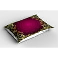 thumbnail image 2 of Ambesonne Mandala Pillow Sham 2 Pack, Purple Frame Curls, 30"x20", Pale Yellow Fuchsia, 2 of 3