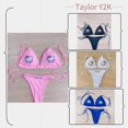 thumbnail image 2 of Sanrio-Bikini de Hello Kitty de Anime japonés Y2K para chicas picantes, traje de baño Sexy para la playa, traje de baño dividido con almohadillas para el pecho, 2 of 4
