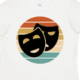 thumbnail image 4 of Inktastic Theater Masks Acting Gift Retro Sunset Boys or Girls Toddler T-Shirt, 4 of 5