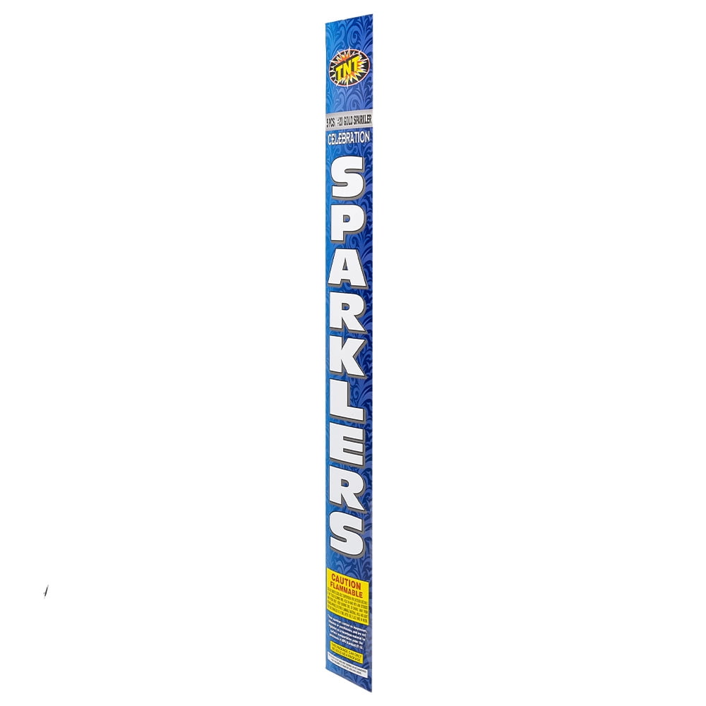 TNT Fireworks Wedding Celebration Sparklers, 20 Gold Sparklers, 5 Pack, Party