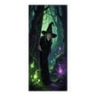thumbnail image 2 of Happy Halloween Graveyard Decorations Door Cover Large Scary Pumpkin Cats Creepy Door Banner Bathroom Porch Door Backdrop Indoor Outdoor House Halloween Party Decoration, 2 of 6
