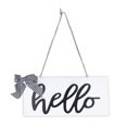 thumbnail image 2 of Letter Hello Door Sign, Decorative Practical Excellent Workmanship Wooden Hello Hanging Plaque Beautiful with Hemp Rope for Stores, 2 of 8