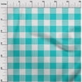 thumbnail image 2 of oneOone Polyester Lycra Turquoise Blue Fabric Gingham Check Sewing Craft Projects Fabric Prints By Yard 56 Inches Wide, 2 of 4