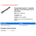 thumbnail image 2 of Exhaust Right Camshaft - Compatible with 2013 - 2019 Ford Taurus 3.5L V6 VIN 8 DOHC 2014 2015 2016 2017 2018, 2 of 2