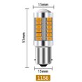 thumbnail image 1 of 1156 Yellow Light Car LED Bulbs – Reverse, Driving, Turn Signal, and Brake Lights (2 pcs), 1 of 7