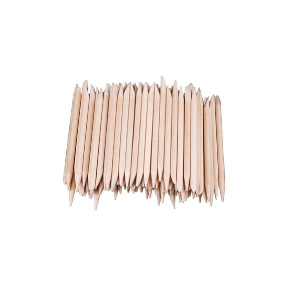 100× Orange Sticks for Nails,Wooden Cuticle Pusher Remover for Manicure Pedicure