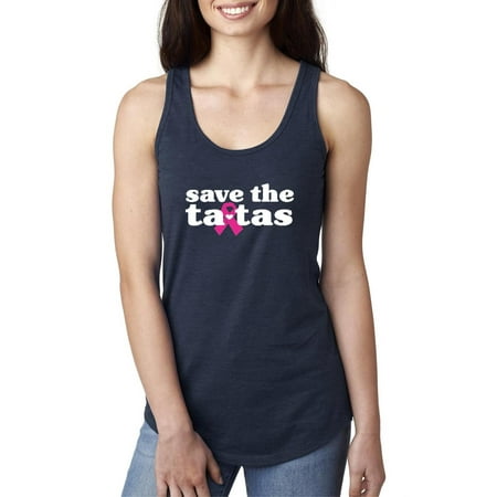 Butterfly Ribbon Womens Tank - Save the Tatas in Cancer Awareness Cancer Ribbon Women's Racerback Tank Top