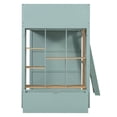 thumbnail image 6 of Twin Size Kids Loft Bed with Shelves, Wooden High Profile Teens Storage Bed Frame with Ladder and Removable Large Drawer, 6 of 11