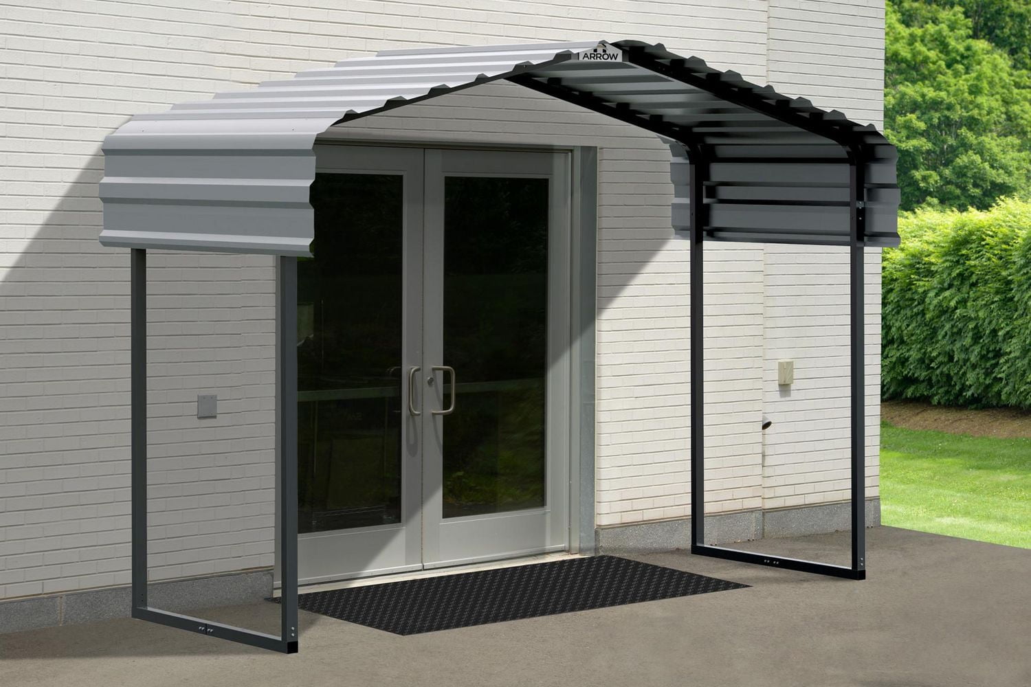 Arrow Metal Canopy 10 x 6 x 7 ft.  Charcoal