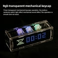 thumbnail image 5 of RGB Ambient Light with Mechanical Keycap Clock Support Timer 3 X 6 Color Lighting Effect Wifi Connect Mobile Phone PC, 5 of 8