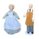 thumbnail image 1 of Paquete de 2 muñecas miniatura 1/12, modelo de hombros y piernas móviles, regalos de cumpleaño Zulema Muñecas de porcelana de casa de muñecas, 1 of 8