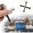 thumbnail image 5 of 1 piece multifunctional utility wrench 4 points universal water meter wrench electrical cabinet wrench elevator water meter electrical cabinet valve, 5 of 5