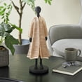 thumbnail image 2 of 7" x 18" Black Polyresin Woman Sculpture with Ivory Attire, by DecMode, 2 of 9