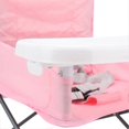 thumbnail image 3 of Siège de voyage pour bébé, portable, pliable, multifonctionnel, pour repas en plein air, pour le camping, la plage, rose, 3 of 4