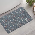 thumbnail image 2 of Multicolor Arrow Pattern Bathroom Rugs Mat,Non Slip Microfiber Bathroom Rug,Rubber Backing,Soft Bathroom Mats for Bathroom Floor,Tub and Shower,17x27in(43x68cm), 2 of 5